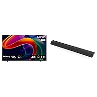VIZIO 50-inch 4K 120Hz QLED HDR10+ Smart TV with Dolby Vision M50QXM-K01 (2023) and VIZIO M-Series All-in-One 2.1 Immersive Sound Bar M213ad-K8 (2023)