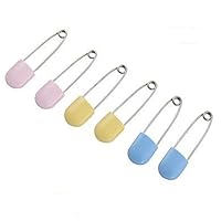Safety Locking Pins Assorted Color Nappy Pins Baby Kids Diaper Pins 6Pcs New Released Fashion