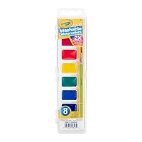 Crayola Washable Watercolors, Kids Paint Set, 8ct