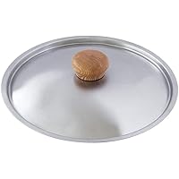Urushiyama Metal Industries USF-24 Stainless Steel Lid for Frying Pans, 9.4 inches (24 cm), Knob, Wooden
