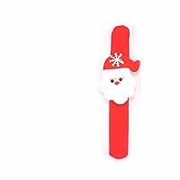 Children's Luminous Bracelet Ornaments Christmas Fashion Circle Length 21cm Width 3cm Luminous Wristband Toy Gift Birthday Party Gift Adult Children's Gift Sequinclothluminous(Snowman)