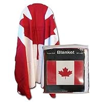 MWS Canada Canadian Flag 50x60 Polar Fleece Blanket Throw