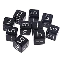 SZSZ 10pcs D6 Six Sided Dices Number Square Dice for Party Night Club Board Game Role Playing Toys 15mm 0212