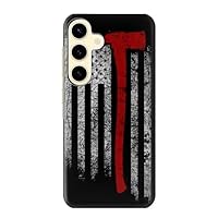 R3958 Firefighter Axe Flag Case Cover for Samsung Galaxy S24