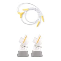 Medela Replacement Tubing and 2 Count PersonalFit Flex Connectors, Compatible with Pump in Style Maxflow Breast Pump.