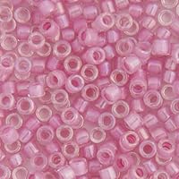 Miyuki Delica 11/0 - Pale Lilac AB Lined-Dyed DB0072-250gms Bag of Japanese Glass Beads Bulk Bag of Japanese Glass Beads
