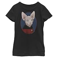 Star Trek Girl's Cat-luc Picard T-Shirt