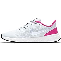 Nike Stroke Running Shoe, Football Grey Purple Pulse Fireberry White, 6.5 US Unisex Big Kid