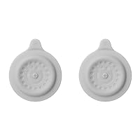 Ubbi Bathtub Drain Cover, Silicone Drain Stopper with Suction, Baby Bath Time Accessory, Gray (Pack of 2)