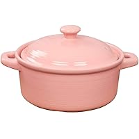 Ceramic Casserole Earthen Pot Ceramic Cookware Casserole Dish for Cooking - High Temperature Firing, Non-Stick Pan, for Dishwasher - Durable