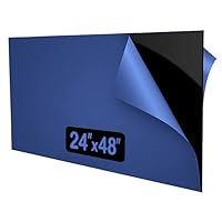 24x48 Black Acrylic Sheet, 1/8in (3mm) Thick, Highly Reflective, Premium Quality, Ideal for Crafts, Display Cases, Signs, Photography Surface