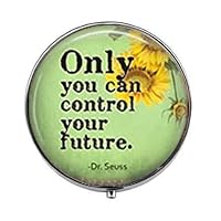 Only You can Control Your Future Pill Box - Charm Pill Box - Glass Candy Box Art Photo Jewelry Birthday Festival Gift Beautiful Gift