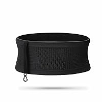 Multifunctional Knit Breathable Concealed Waist Bag,Large Capacity Adjustable Running Belt,Versatile Waist Pack for Outdoor Running and Cycling Adventures (Black, XL)