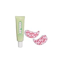 Pre-Makeup Routine Kit - Faded Under Eye Masks For Brightening, Hydrating, and Puffiness (Set of 6) and Sealed Active Acne Scar Primer Retinol and Salicylic Acid (1 Fl Oz)