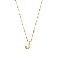 Kendra Scott Letters A-Z Pendant Necklace for Women, Fashion Jewelry, 14k Gold-Plated Brass