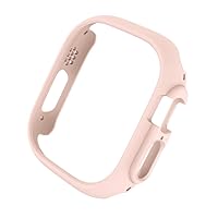 Matte Cover for Apple Watch Series 7/8 41mm45mm Protective Bumper Hard PC Frame Protector Case for iwatch Series8 Pro/Ultra 49mm (Color : Pink, Size : 49MM iwatch Ultra)