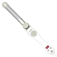 Beachwaver S1 Rotating Curling Iron in White | 1 inch barrel for all hair types | Automatic curling iron | Easy-to-use curling wand | Long-lasting, salon-quality curls and waves | Dual voltage