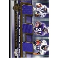 2001 Pacific Impressions Triple Threads #34 Reggie Brown Charlie Rogers Mack Strong Jersey NFL Football Trading Card