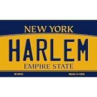 Harlem New York State License Plate Magnet M-8943 Mini Licence Plate Magnet