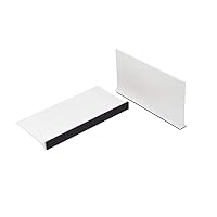Magnetic Shelf Divider, For Vitamins, Books, Food and More, 6 in x 3 in, White, Made in the USA