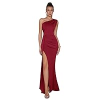 One Shoulder Women' Club Dress Summer Sleeveless Draped Birthday Party Female Outfits Dresses
