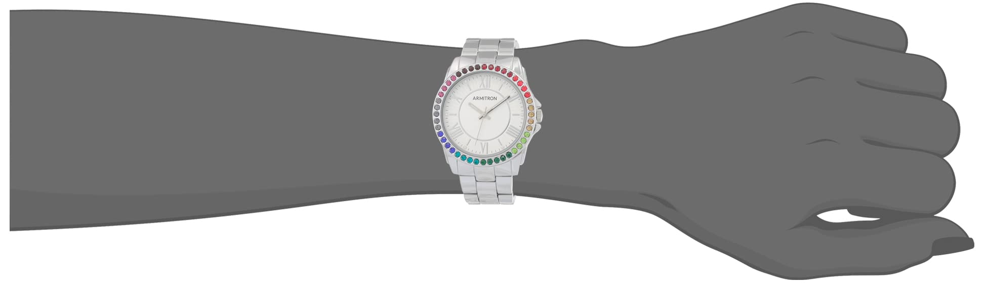 Armitron Women's Genuine Crystal Accented Bracelet Watch, 75/5686