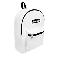 Everest Luggage Basic Backpack, White, Medium