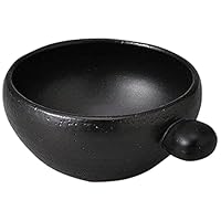 Set of 5 Black Small Bowls, 5.9 x 4.7 x 2.2 inches (15 x 12 x 5.5 cm), [Earthenware Pot] [Restaurant, Ryokan, Japanese Tableware, Restaurant, Commercial Use]