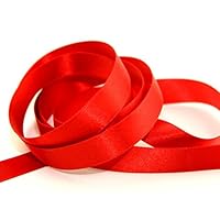10mm Berisford Double Faced Satin Ribbon 21 Poppy Red - per metre