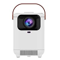5G WiFi Mini Bluetooth Projector 4K Support, 120 ANSI HD 1080P Portable Video Projector,±30°Vertical Keystone,Movie Projector Compatible With TV Stick/Smartphone/HDMI/USB/AV ( Color : White )
