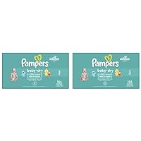 Pampers Baby Dry Diapers Size 3 104 Count (Pack of 2)