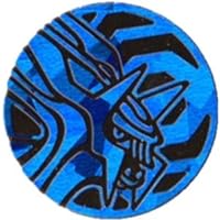 Dialga Coin from The Pokemon Trading Card Game (Large Size) - Blue Cracked Ice Holofoil