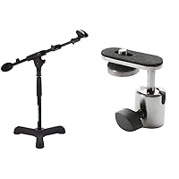 Samson MB1 Mini Boom Stand and On Stage CM01 Video Camera/Digital Recorder Adapter