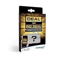 Deal OR NO Deal Deluxe Jumbo Card Game, Play The Hit American TV Game Show at Home, 26 Briefcases, Play with Friends and Family, Anticipation, Excitement, Home Entertainment, Ages 7+