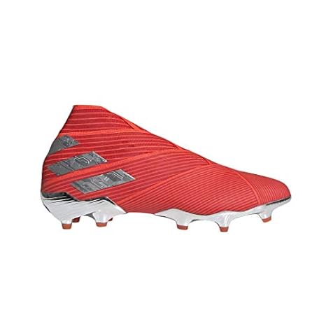 adidas Nemeziz 19+ FG Cleat - Men's Soccer Active Red/Silver/Solar Red, 11