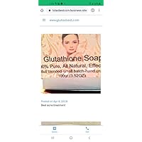 GLUTATHIONE SKIN LIGHTENING SOAP - NATURAL SKIN LIGHTENING REMEDY HIGHLY EFFECTIVE FOR PERMANENT SCAR REMOVAL- ANTI AGING AND ANTIOXIDANT WITH COCONUT OIL AND HYPERPIGMENTATION CARE