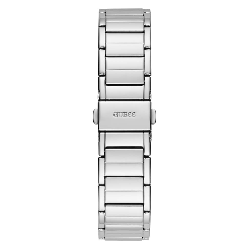 GUESS Ladies 36mm Watch - Silver Tone Strap Silver Dial Silver Tone Case