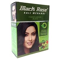 20 Sachets Black Rose Kali Mehandi Black Henna Herbal Hair 10 Gms Each (Total 200 Gms)