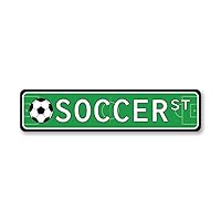 Soccer Street Sign - 6 x 24