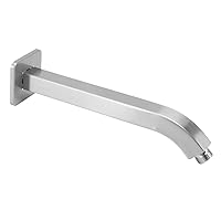 Wall Mounted Shower Arm, Plated Surface Shower Head Arm 10in for Bathroom (Drawing Design)