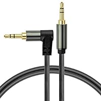 Mediabridge™ 3.5mm Male to Male Right Angle Stereo Audio Cable (12 Feet) - 90° Connector for Flush Connections - Step Down Design for Smartphone, Tablet & MP3 Cases - (Part# MPC-35RA-12)