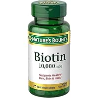 Natures Bounty Biotin, Supports Healthy Hair, Skin and Nails, Rapid Release Softgels, 1 Pack, 120 Count-(Tool ONLY).