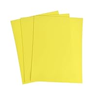 Homeford Plain EVA Foam Sheet, 9-Inch x 12-Inch, 3-Piece (Yellow)
