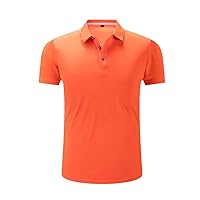 Men's Solid Polo Shirts Short Sleeve Shirts Casual Male Cotton Tennis Polo Shirt