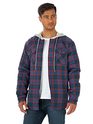 Mua Wrangler Authentics Men's Long Sleeve Quilted Lined Flannel Shirt Jacket  with Hood trên Amazon Mỹ chính hãng 2023 | Giaonhan247