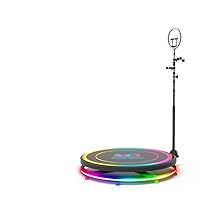 360 Degree Auto Rotating Selfie Stage 360 Panoramic Live Standing Stage (Size : D)