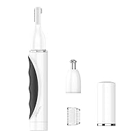 GIRLBOMB Nose Hair Trimmer for Women, Face Hair Removal for Women, Battery Operated