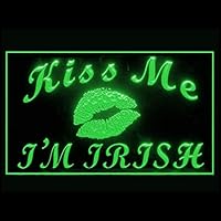 170193 Kiss Me I'm Irish Drunkenness Convivial Pub Display LED Light Sign