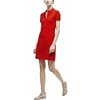 Women's Cotton Short-Sleeved Lapel Polo Dress Summer Casual Ladies Fitted Casual Shirt Dress