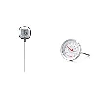 OXO Good Grips Chef's Precision Digital Instant Read Thermometer (Black) and Chef's Precision Meat Thermometer (Silver)